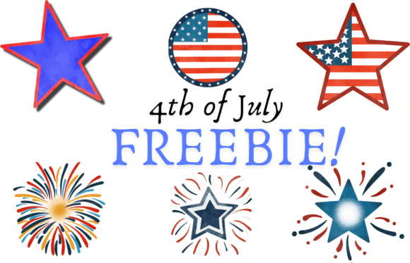 4th of July FREEBIE! Design Assets for Your Projects