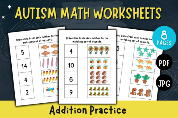 Autism Math Worksheets: Visual Design for Learning