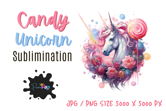 Candy Unicorn Clipart: A Sweet Asset for Modern Design