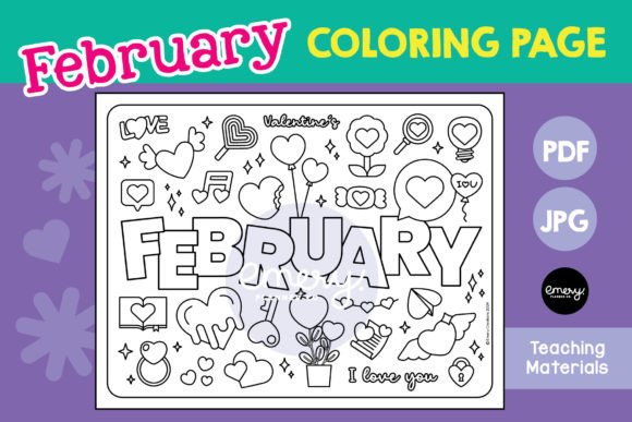Creative Applications for Your February Coloring Page