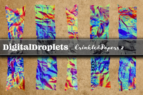 Crinkled Paper Vol. 4 | 180 Washi Tapes for Design
