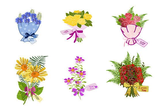 Elevate Your Designs with a Versatile Floral Clipart Set