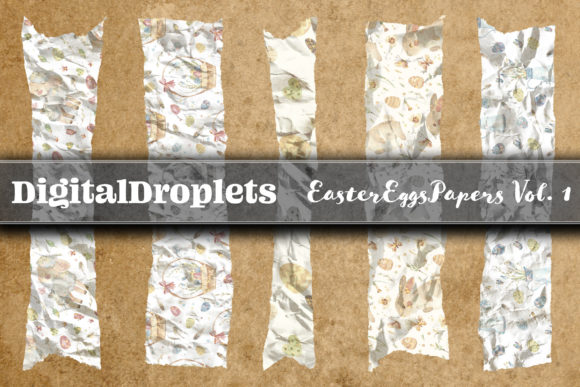 Elevate Your Visual Projects with Easter Eggs Papers Washi Tapes