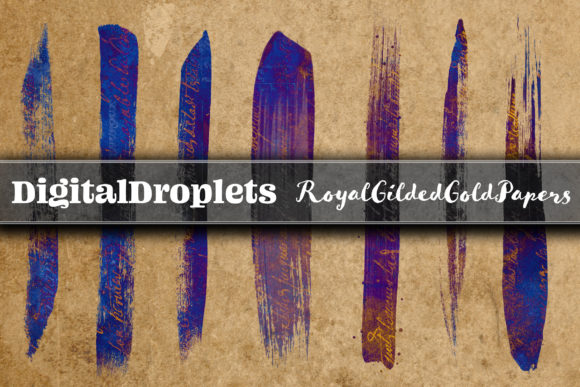 Royal Gilded Brush Strokes: Elevate Your Visual Design