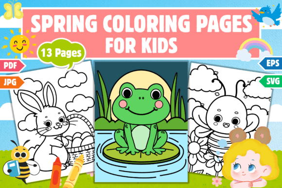 Spring Coloring Pages: A Designer's Creative Asset