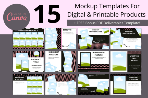Streamline Your Visual Content with Pink Store Listing Mockup Templates