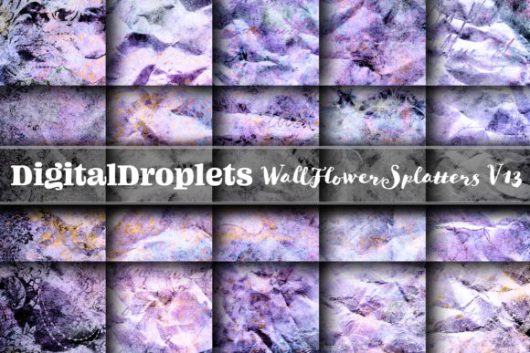 WallFlower Splatters 13: Gothic & Vintage Design Assets